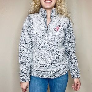 📍Poshmark Sherpa Sweater Gray Small